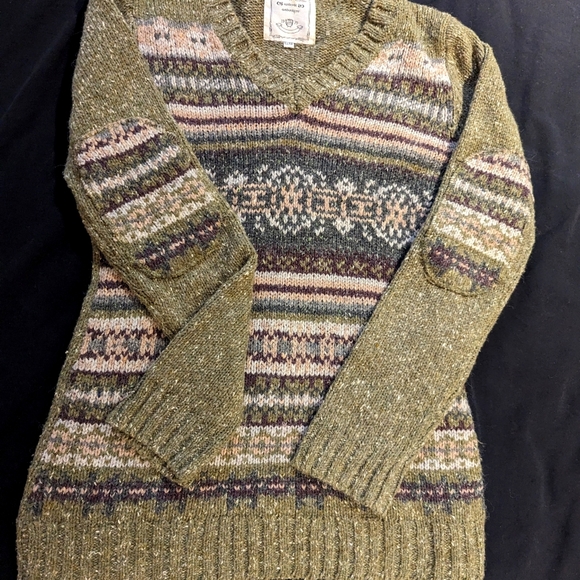 One On One, Vintage, Green Sweater - Picture 1 of 4